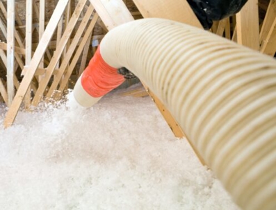 Attic insulation installation