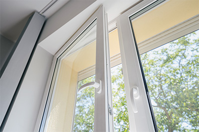 opened window